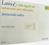 Лазикс Р-р д/инфузий 250мг 25мл №5 от Санофи