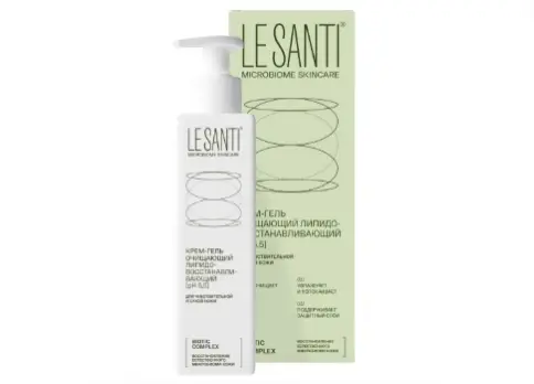 Le Santi Ле Санти Крем-гель очищающий липидовосстанавливающий Флакон с дозатором 200мл произодства Вертекс ЗАО