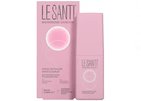 Le Santi Ле Санти Крем-интенсив для лица для сухой и чувствительной кожи Флакон с дозатором 40мл произодства Вертекс ЗАО