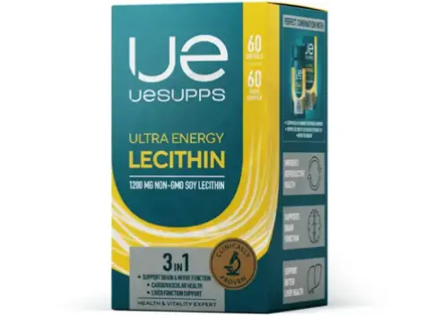 Лецитин UESUPPS Ultra Energy Капсулы 1200мг №60 произодства Ultra energy supplements (Ультра Энерджи)