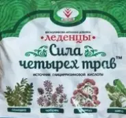 Леденцы Сила четырёх трав Упаковка 50г от Аптека ЭВЕНТУС
