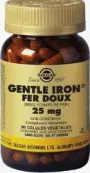 Легкодоступное железо Джентл Айрон Капсулы 25мг №90 от Солгар