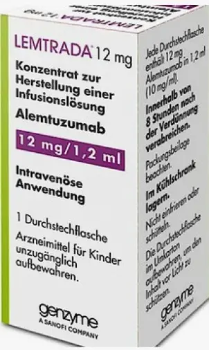 Лемтрада Концентрат д/инъекций 12мг произодства Берингер Ингельхайм