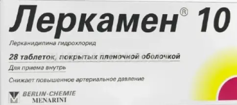 Леркамен Таблетки 10мг №28 произодства Менарини