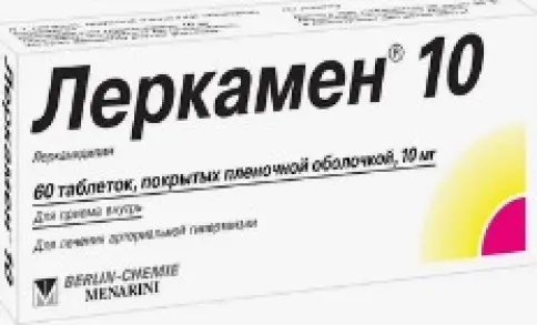 Леркамен Таблетки 10мг №60 произодства Менарини