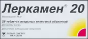 Леркамен Таблетки 20мг №28 от Берлин-Х.-Б.Ф.-Менарини-Ф.Фудс-Драген.-Гуидотти