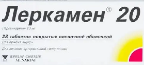 Леркамен Таблетки 20мг №28 произодства Менарини