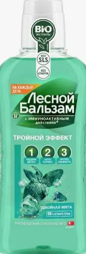 Лесной бальзам Свежесть мяты мята/лесные травы Ополаск.д/пол.рта 400мл