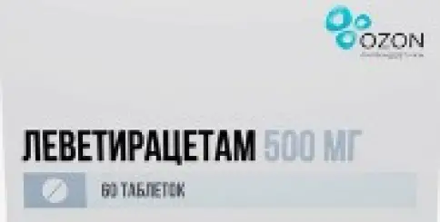 Леветирацетам Таблетки 500мг №60 произодства Озон ФК ООО