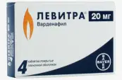 Левитра Таблетки 20мг №4 от Байер