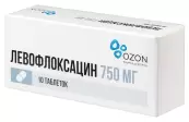 Левофлоксацин Таблетки 750мг №10 от Озон ФК ООО