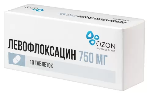 Левофлоксацин Таблетки 750мг №10 в Красногорске