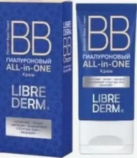 Либридерм Гиалуроновый крем BB All-in-One для жирной и проблемной кожи лица Librederm Hyaluronic