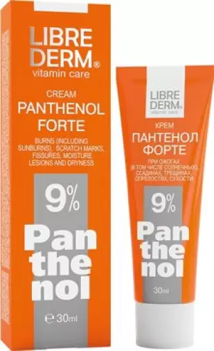 Либридерм Пантенол Форте (Пантенол 9%) крем Туба 30мл произодства Дина Инт.