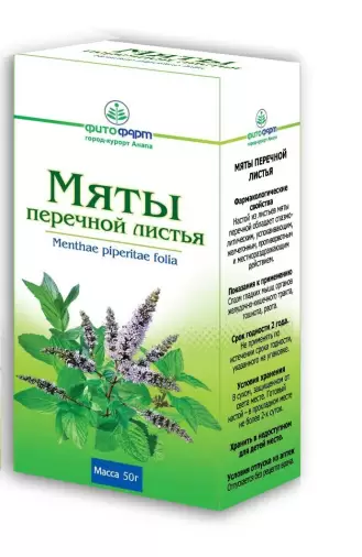 Лист мяты перечной