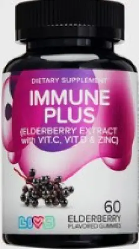 Livs Комплекс Иммун Плюс с витаминами С, D и Цинком Пастилки жеват. №60 произодства Maya Food Industries ltd (Майя Фуд)