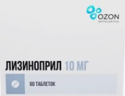 Лизиноприл Таблетки 10мг №60 в Джанкое