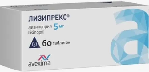 Лизипрекс Таблетки 5 мг №60