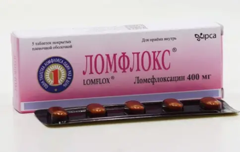 Ломфлокс Таблетки 400мг №5 произодства Ипка Лабораториз Лтд.