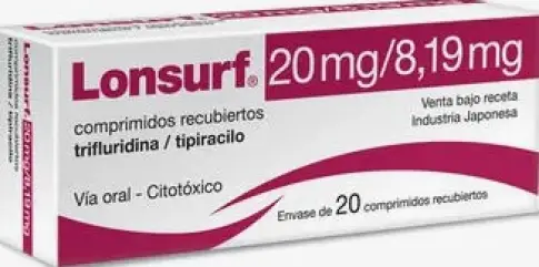 Лонсурф Таблетки 20мг+8.19мг №20 произодства Сервье