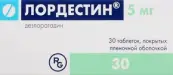Лордестин Таблетки 5мг №30 от Гедеон Рихтер