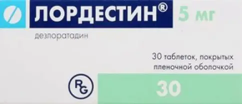 Лордестин Таблетки 5мг №30 произодства Гедеон Рихтер