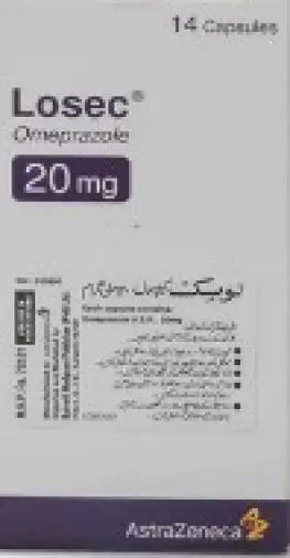 Лосек Капсулы 20мг №14 произодства Астразенека