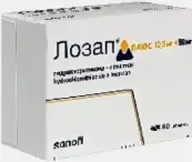 Лозап плюс Таблетки п/о 50мг+12.5мг №60 от Санофи Россия АО