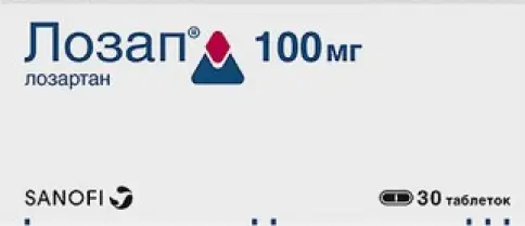 Лозап Таблетки п/о 100 мг №30