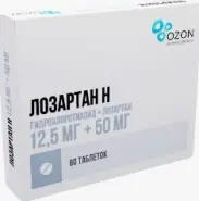 Лозартан-Н Таблетки 12.5мг+50мг №60 от Аптека Ваша №1 Новодмитровская 2 корп6