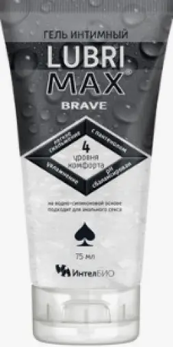 Лубримакс Брейв гель-смазка интимный Lubrimax Brave Туба 75мл