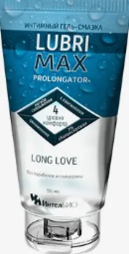 Лубримакс Пролонгатор гель-смазка интимный Lubrimax Prolongator Туба 150мл