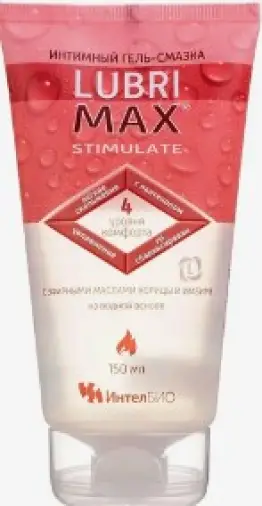 Лубримакс Стимулейт гель-смазка интимный Lubrimax Stimulate Туба 150мл
