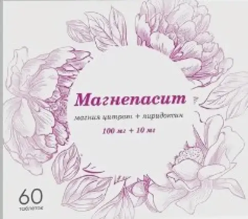 Магнепасит Таблетки п/о 100мг+10мг №60 произодства Озон ФК ООО