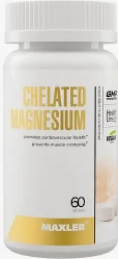 Магний хелат Макслер Maxler Таблетки 100мг №60 произодства Gti USA