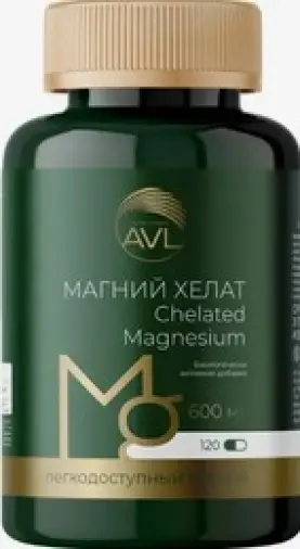 Магний хелат Капсулы 636 мг №120