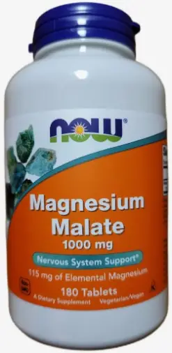 Магния малат 1000мг NOW Таблетки №180 произодства НауФудс