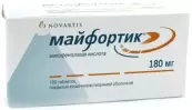 Майфортик Таблетки п/о 180мг №100 от Новартис Фарма