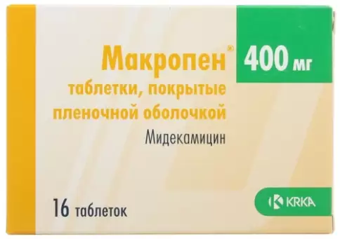 Макропен Таблетки п/о 400мг №16 произодства Проктер энд Гэмбл