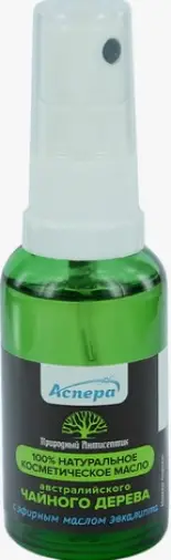 Масло австралийского чайного дерева с эвкалиптом Спрей 30мл произодства Аспера