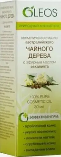 Масло австралийского чайного дерева с эвкалиптом Спрей 30мл произодства Олеос ООО