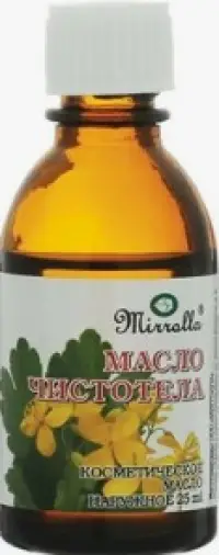 Масло чистотела Флакон 25мл произодства Мирролла ООО