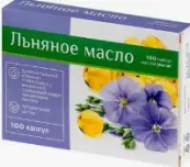 Масло Льняное Капсулы 300мг №100 от Натуральные масла