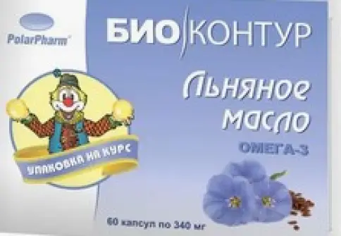 Масло Льняное Капсулы 340мг №60 в Одинцово