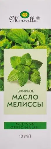 Масло Мелиссы Флакон 10мл произодства Мирролла ООО