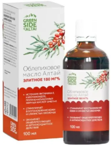 Масло облепиховое Алтай Элитное Флакон 180мг% 50мл в Реутове