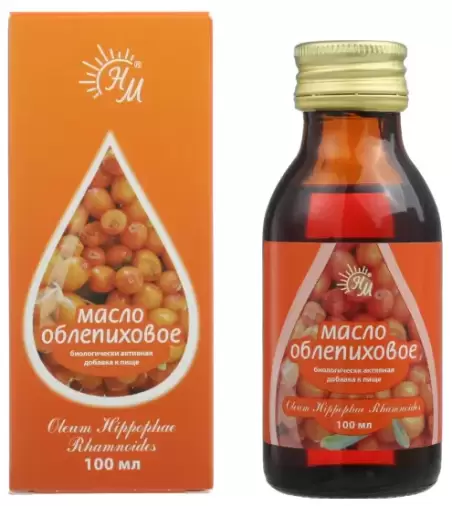 Масло облепиховое Флакон 100мл произодства Натуральные масла