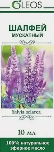 Масло шалфея Флакон 10мл произодства Олеос ООО