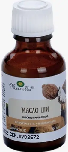 Масло ши (Карите) Флакон 25мл произодства Мирролла ООО