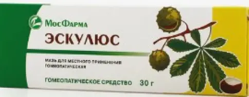 Мазь Эскулюс гомеопат. Туба 30г произодства Ф. фабрика (Москва)